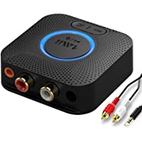 1mii B06LL Receptor Bluetooth 5.0 HiFi- Adaptador Audio Bluetooth 12hrs de Reproducción para Estéreo Hogar- Salida AUX 3…